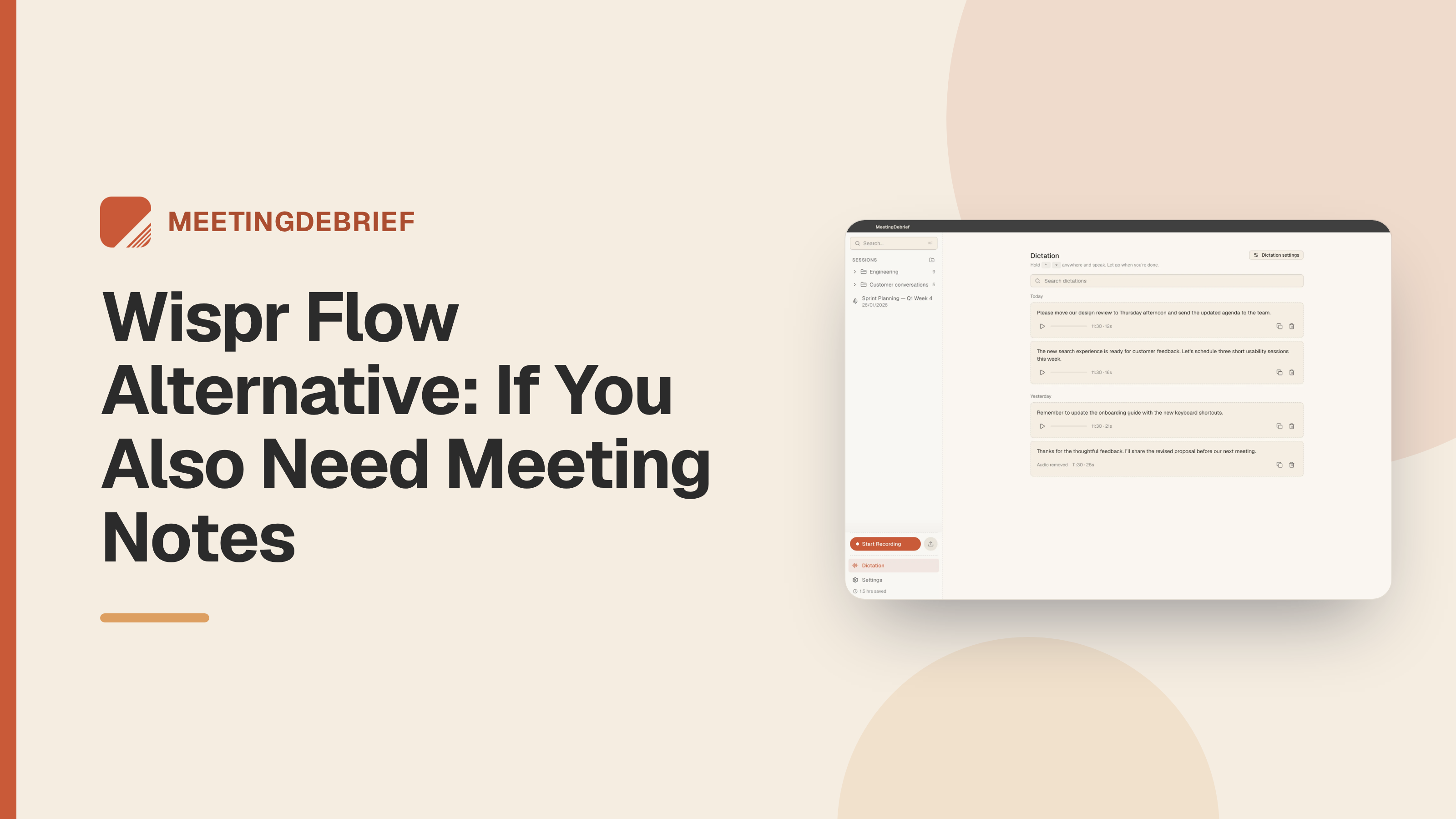Wispr Flow Alternative: If You Also Need Meeting Notes